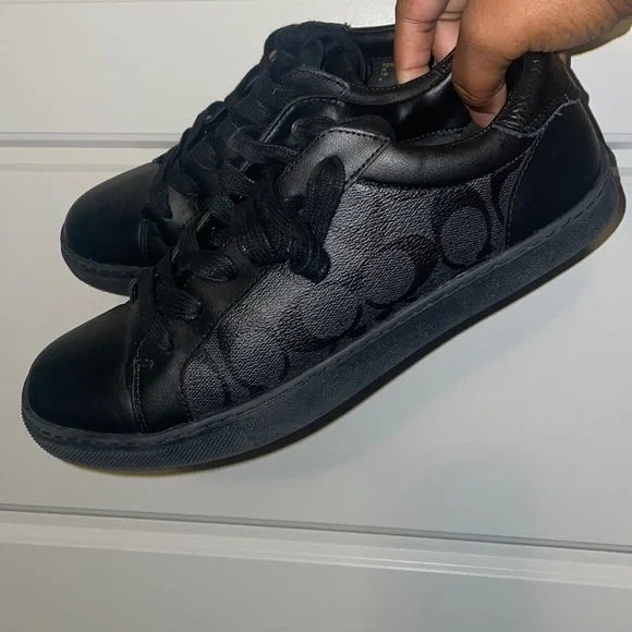 Coach, Shoes, Coach 941 Black Lowline Lowtop Sneakers